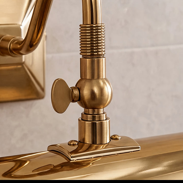 Modern Brass Wall Light Adjustable Arm LED Wall Mounted Sconce for Indoor Lighting