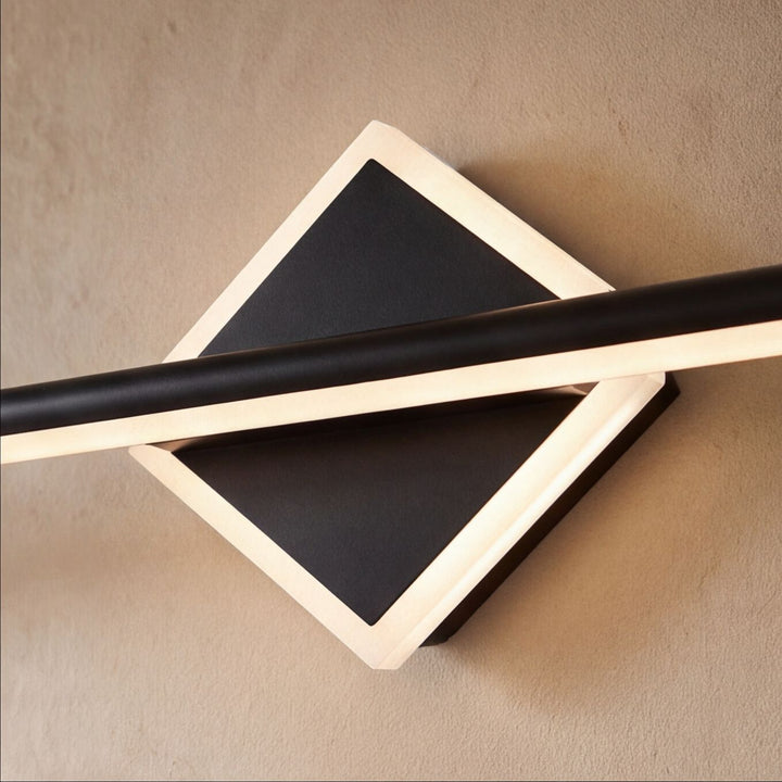 Modern Wall Light Wall Mounted Aluminum Frame Acrylic Base Focused Bathroom Vanity Sconce