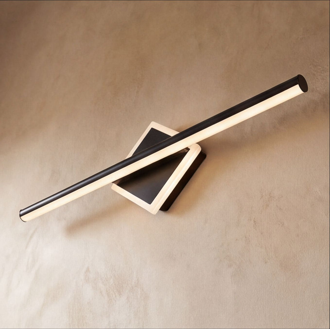 Modern Wall Light Wall Mounted Aluminum Frame Acrylic Base Focused Bathroom Vanity Sconce