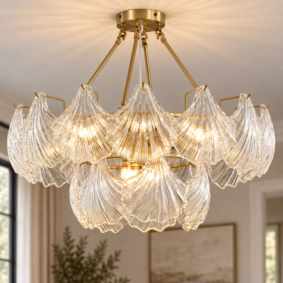 Modern Flush Mount Ceiling Light Metal LED Fixture 12 Inch Diameter 800 Lumens for Home Decor