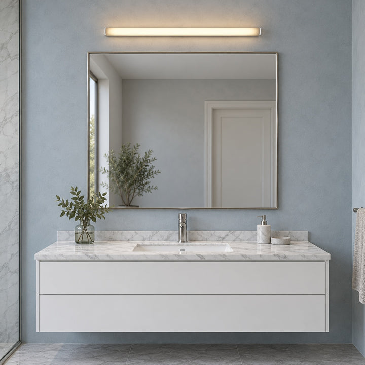Minimalist Wall Light Wall Mounted Aluminum PC Diffuser LED Bathroom Sconce Lighting