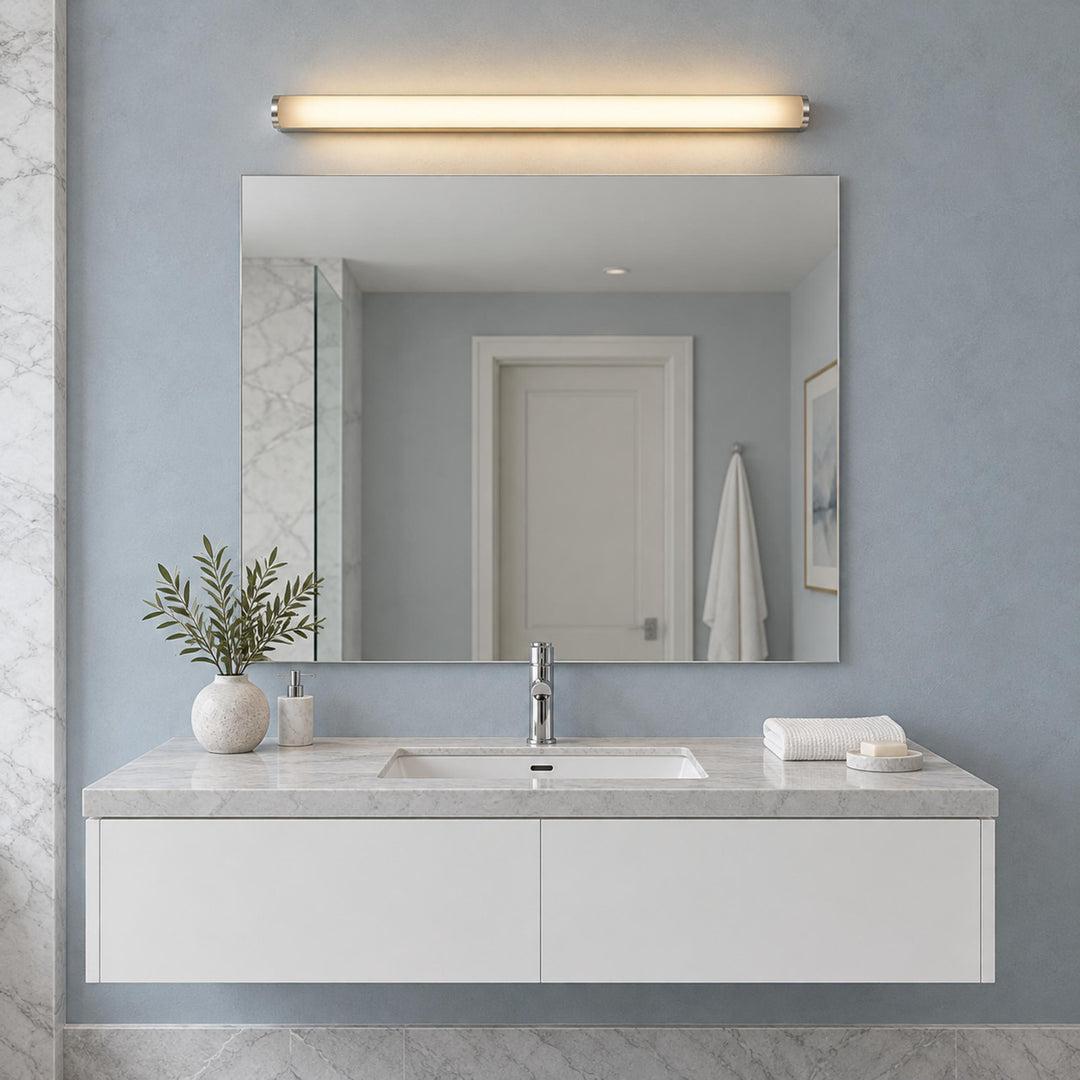 Minimalist Wall Light Wall Mounted Aluminum PC Diffuser LED Bathroom Sconce Lighting